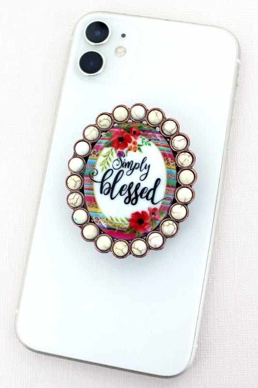 Simply Blessed Phone Grip & Stand